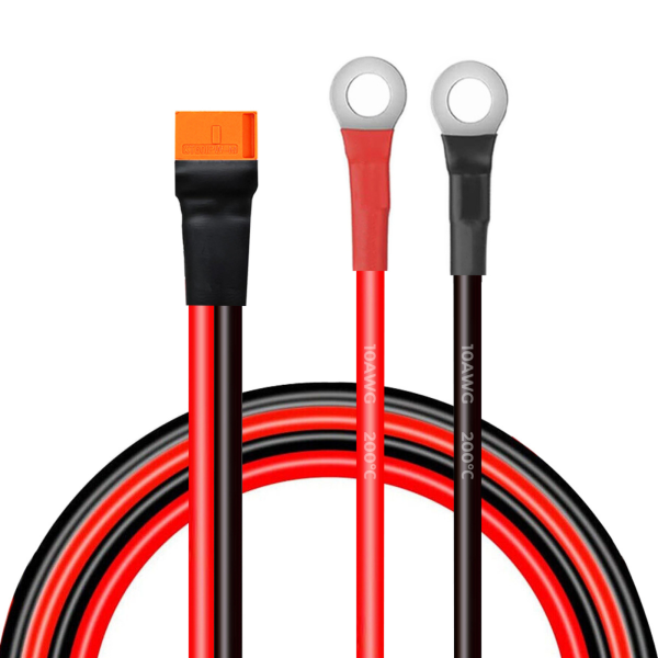 XT60i Male to M8 5/16 O Ring Terminal Cable 10AWG