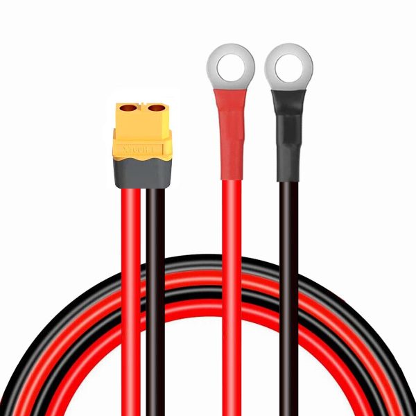 XT60 Female to M8 5/16 O Ring Terminal Cable 10AWG
