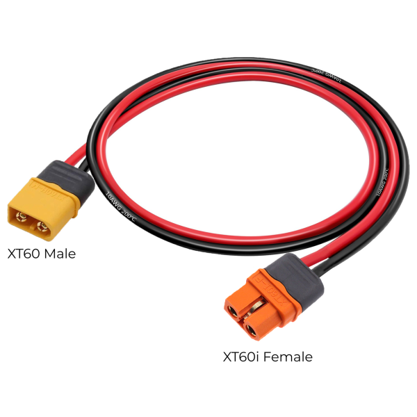 XT60i Female to XT60 Male Connector Cable 10AWG